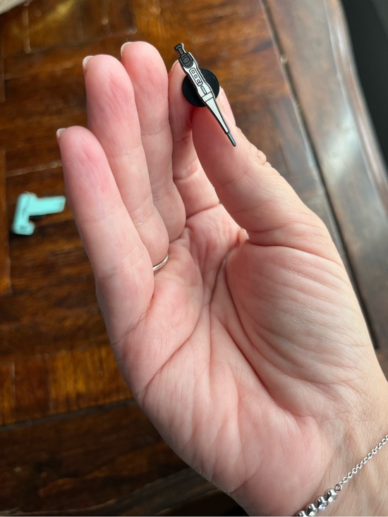 Other - Enamel Pin - NWOT Pipette (Black & White)